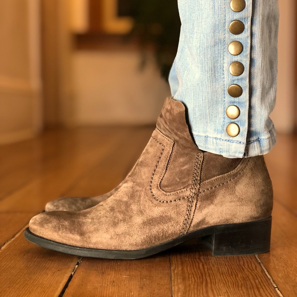 ♥️PAUL GREEN BOSTON BOOTIES BROWN ♥️ - Picture 1 of 15